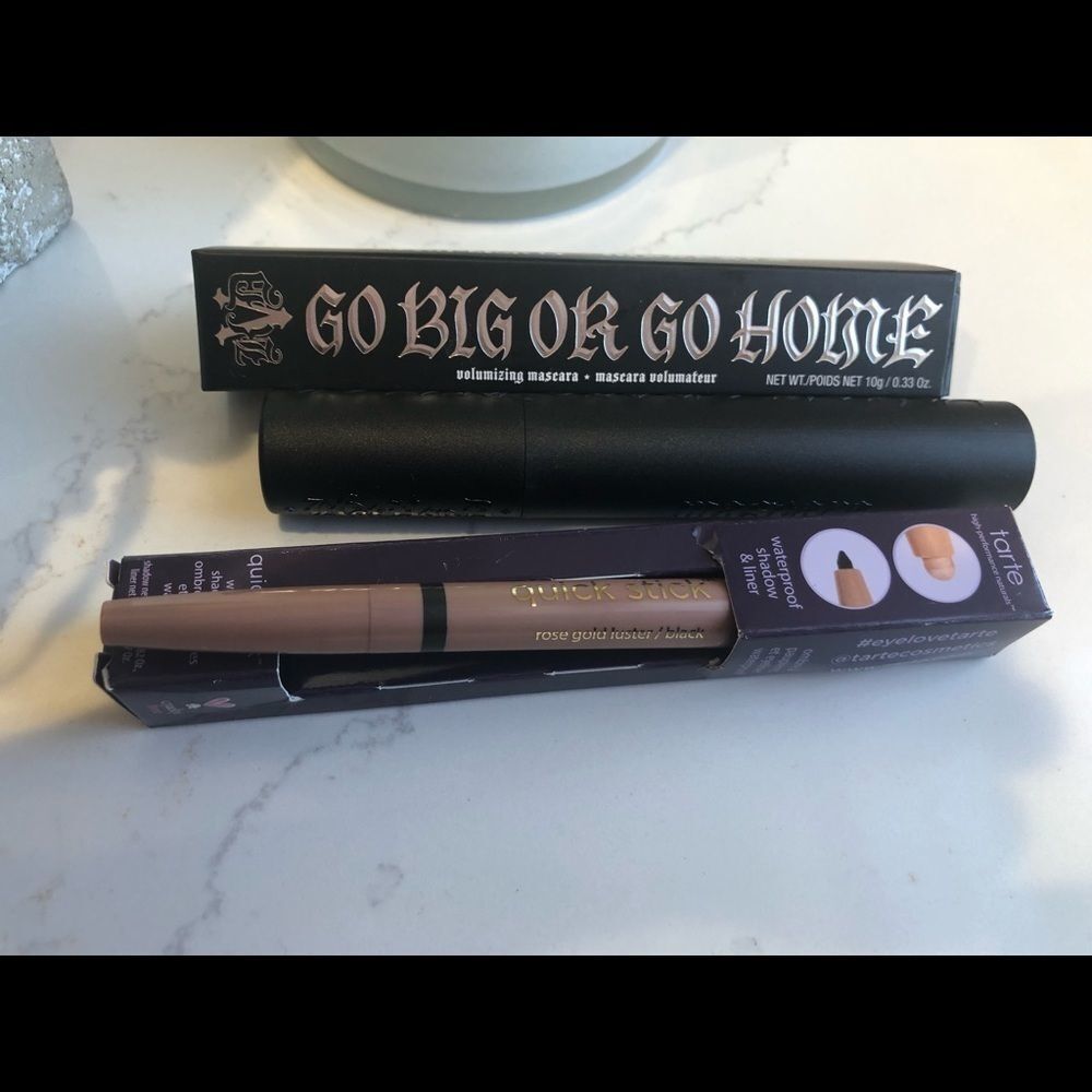Sephora Eye Makeup Set NEW Tarte Waterproof Shadow & Liner & KVD Beauty Mascara